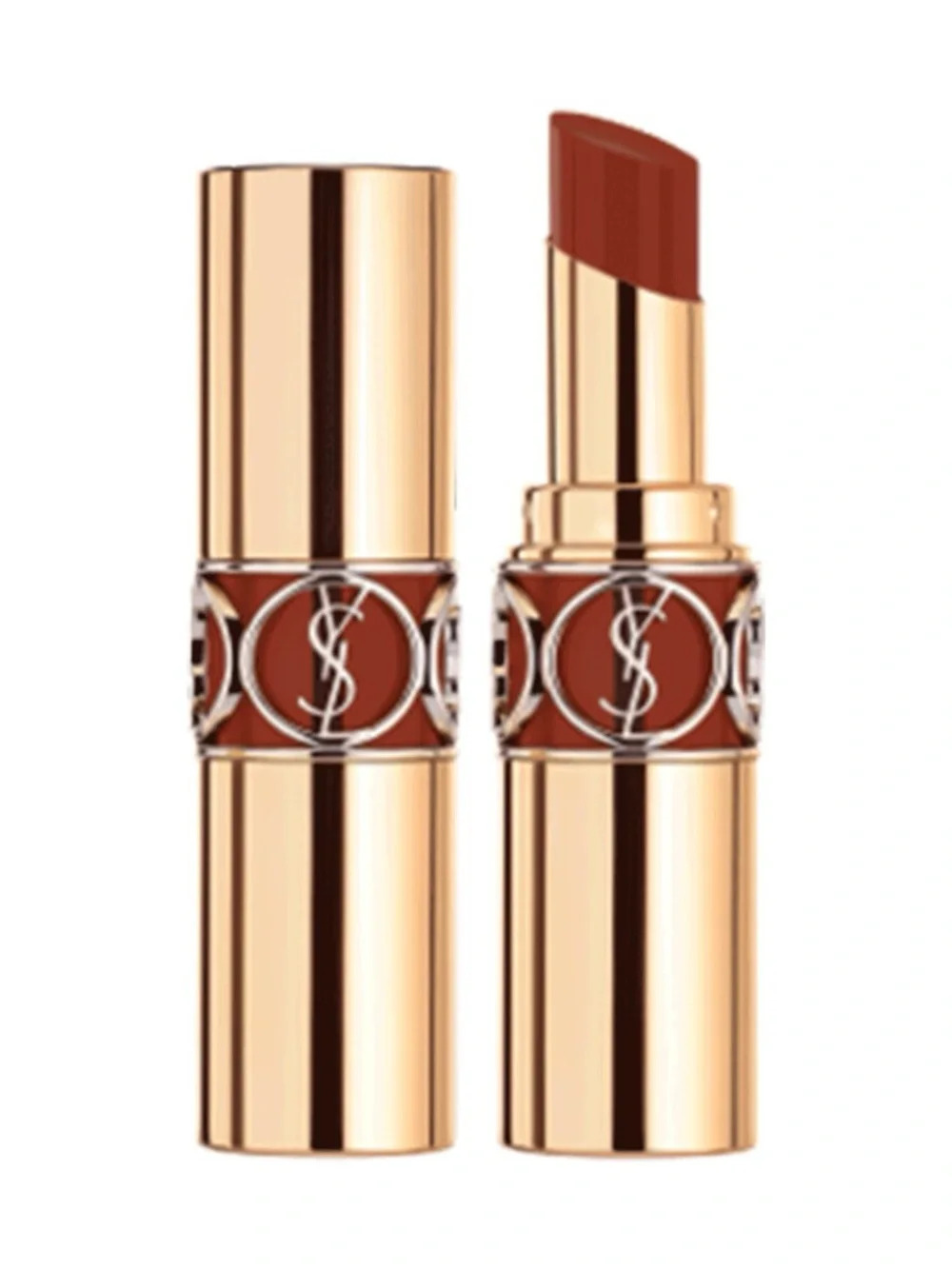 Yves Saint Laurent- Rouge Volupté Shine Lipstick — “121” Beige Satin NWT